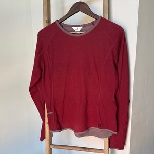 Woolrich Women's Burgundy Long Sleeve Top